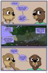 2:3 anthro beaver comic dialogue duo english_text female hi_res lisa_(study_partners) mammal mustelid otter rodent sarah_(study_partners) study_partners text three_frame_image thunderouserections young young_anthro