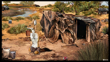 4_missing_limbs amputee anthro bottomwear brown_eyes bucket clothed clothing container detailed_background dirt disability doorway fur grass grassland inner_ear_fluff leaf male missing_arm missing_leg multicolored_body multicolored_fur neck_tuft outside partially_clothed plant quadruple_amputee river shorts shrub solo tent tree tuft two_tone_body two_tone_fur white_body white_fur yellow_body yellow_fur jeffusherb canid canine canis domestic_dog herding_dog mammal pastoral_dog welsh_corgi detailed digital_media_(artwork) digital_painting_(artwork) hi_res painting_(artwork) pixel_(artwork)