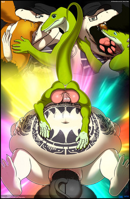 andromorph anthro ball_lick balls belly big_belly clothing eyewear genitals glasses hat headgear headwear huge_belly hyper hyper_belly intersex jewelry licking male necklace nude oral oral_foot_gulp oral_vore piercing restaurant sex tattoo tongue unbirthing vaginal vore owligatorstudios dannys_diner segremores alligator alligatorid bovid bovine canid canine cattle crocodilian fox lizard mammal reptile scalie hi_res nonbinary_(lore)