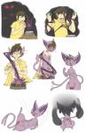 2015 arm_support blush comic dark_magic duo eeveelution espeon female feral forced forced_exposure foreskin forked_tail gender_transformation generation_2_pokemon genitals hi_res human human_to_feral humanoid_genitalia humanoid_penis jaki-kun_(character) kabramari male mammal mtf_transformation multi_nipple narrow_tail nintendo nipples nude on_haunches one_leg_up penis pokemon pokemon_(species) pussy raised_leg solo_focus species_transformation tail thin_tail transformation transformation_sequence unavailable_at_source unusual_anatomy unusual_tail