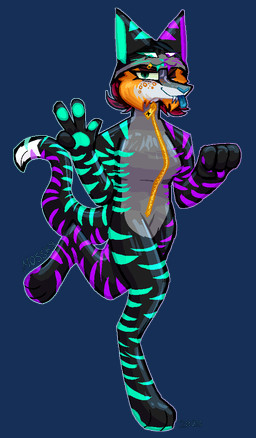 Rating: s
ID: 5642632
Date: 2025-06-14 19:50:01 -0400
Status: active
Score: 3
alpha_channel ambiguous_gender animate_inanimate anthro black_body black_fur canid canine clothing costume domestic_cat felid feline felis female fur gesture grajess grey_body grey_fur hand_gesture hybrid living_clothing mammal mossky nyphakosi onesie striped_body stripes v_sign zipper post #5642632