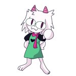 1:1 3_toes :3 barefoot bovid caprine cherry_shmary clothing deltarune eyewear feet fur glasses goat hi_res horn looking_at_viewer male mammal neco-arc ralsei red_scarf scarf simple_background solo toes tsukihime type-moon undertale_(series) white_background white_body white_fur