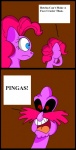 dialogue facial_hair female fur hair mustache pink_hair purple_body purple_fur red_eyes text daniel-sg friendship_is_magic hasbro my_little_pony pingas sega sonic_the_hedgehog_(series) dr._eggman pinkie_pie_(mlp) earth_pony equid equine horse mammal pony 2012 comic crossover english_text hi_res