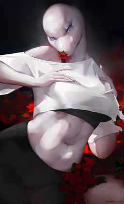 abs anthro biped bottomwear bra breasts clothed clothed_anthro clothed_female clothing female fingers flower fully_clothed fully_clothed_anthro fully_clothed_female looking_at_viewer navel pants plant shirt solo tail topwear underwear mcrepsi aquatic cetacean mammal whale 2026 digital_drawing_(artwork) digital_media_(artwork) hi_res
