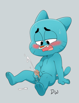 3_toes 4_fingers anthro balls biped black_eyebrows black_eyes blue_balls blue_body blue_fur blue_penis blue_tail blush blush_lines bodily_fluids cum cum_drip cum_on_ground cumshot dripping ejaculation erection eyebrows feet fingers fur genital_fluids genitals glans glistening glistening_eyes grey_background half-closed_eyes hand_on_own_penis hand_on_penis humanoid_genitalia humanoid_penis logo looking_at_genitalia looking_at_own_penis looking_at_penis looking_at_self looking_down looking_pleasured male male_anthro markings masturbation multicolored_penis narrowed_eyes navel nude nude_anthro nude_male open_mouth orange_nose orgasm penile penile_masturbation penis pink_glans pink_penis simple_background sitting solo sweat tail teeth toes tongue tongue_showing two_tone_penis whisker_markings young young_anthro young_male darkwolf79 cartoon_network the_amazing_world_of_gumball gumball_watterson domestic_cat felid feline felis mammal 2025 absurd_res artist_logo digital_media_(artwork) hi_res
