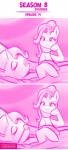 2018 ball_gag bed cloth_gag comic conditional_dnp equid equine female friendship_is_magic furniture gag hasbro hi_res horn humor jcosneverexisted lying mammal my_little_pony mythological_creature mythological_equine mythology sleeping smile starlight_glimmer_(mlp) trixie_(mlp) unicorn