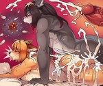 2018 anthro anthro_on_anthro blush bodily_fluids breasts canid canine canis cum cum_in_pussy cum_inside duo ejaculation excessive_cum excessive_genital_fluids female female_penetrated fox foxy-rena from_behind_position fur genital_fluids hair hi_res impregnation internal kemono looking_pleasured male male/female male_penetrating male_penetrating_female mammal muscular muscular_male nude open_mouth ovum penetration penile penile_penetration penis_in_pussy prone_bone_position sex shiro_uzumaki sindoll speed_bump_position sperm_cell sweat vaginal vaginal_penetration wolf