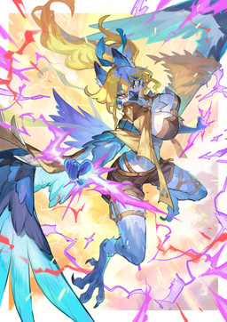 4_toes anthro avian_feet barefoot beak belt big_breasts blonde_hair blue_body blue_feathers blue_hair bottomwear breasts chest_tuft claws clothing curling_toes dagger feathered_wings feathers feet female finger_claws hair holding_dagger holding_melee_weapon holding_object holding_weapon looking_at_viewer melee_weapon navel shorts solo spread_toes talons toe_claws toes tuft weapon wings wolftapioca avian 2024 absurd_res digital_media_(artwork) hi_res