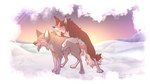 16:9 aleu_(balto) animal_genitalia animal_penis balto_(series) blush breath brother_(lore) brother_and_sister_(lore) canid canine canine_genitalia canine_penis canis cloudcoyote duo female feral from_behind_position fur genitals hi_res hybrid incest_(lore) knot kodiak_(balto) male male/female mammal mounting panting penis red_body red_fur sex sibling_(lore) sister_(lore) universal_studios widescreen wolfdog