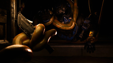 ambiguous_gender armor being_watched dark disarmed dragging faceless_character faceless_human knife looking_at_another map reaching restrained restrained_by_tentacles scabbard solo solo_focus tentacles silent_sfm halo_(series) microsoft xbox_game_studios alien human lekgolo mammal spartan_(halo) unknown_species 16:9 3d_(artwork) 4k absurd_res colored dark_theme digital_media_(artwork) hi_res shaded soft_shading widescreen