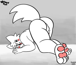 all_fours anthro ass_up backsack balls blush butt genitals looking_at_viewer male paws presenting presenting_hindquarters solo honeybud boy_kisser_(meme) silly_cat_(mauzymice) domestic_cat felid feline felis mammal absurd_res hi_res meme