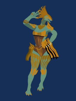 armor claws clothed clothing female gesture hand_gesture solo standing v_sign thecopiedcat capcom monster_hunter genie_(thecopiedcat) jin_dahaad leviathan_(mh) reptile scalie 3:4 absurd_res alpha_channel hi_res