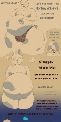 5_fingers after_vore anthro brown_clothing brown_underwear bulge clothing confident confident_male ears_down ears_up exclamation_point female fingers fur grey_markings group hand_on_own_belly husband_and_wife male male/female male/male markings married_couple phone_wallpaper pivoted_ears post_vore_weight_gain sleeping talking_to_another talking_to_prey talking_to_self tan_body tan_fur teasing teasing_partner text thick_thighs thought_bubble trio underwear vore willing_pred willing_prey afraart ben-bun_(afraart) brittney_(afraart) greg_(afraart) lagomorph leporid mammal rabbit absurd_res english_text hi_res daughter_(lore) father_(lore) father_and_child_(lore) father_and_daughter_(lore) parent_(lore) parent_and_child_(lore) parent_and_daughter_(lore)