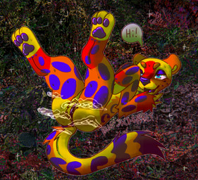 abstract_background andromorph animal_genitalia animal_vulva anus blue_eyes claws clitoral_hood clitoris countershading crotch_tuft cute_fangs dialogue fangs feline_genitalia feline_vulva feral forest forest_background fur genitals greeting greeting_viewer intersex leopard_spots lying markings musk nature nature_background on_back orange_body orange_fur pawpads paws photobashing plant presenting presenting_vulva pupils purple_markings purple_nose purple_pupils purple_tongue red_body red_fur solo sparklefur spots spotted_body spotted_fur tail teeth text tongue tree tuft vulva yellow_body yellow_fur jackrabbit_(artist) amur_leopard felid leopard mammal pantherine 2025 digital_media_(artwork) english_text hi_res ibispaint_(artwork) mixed_media photography_(artwork) nonbinary_(lore) trans_(lore) trans_man_(lore)