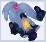 3_toes <3 anal anal_insertion anal_masturbation anal_penetration balls barefoot beanie blush border canine dildo erection eyes_closed gioven gioven_(character) hindpaw insertion jackal legs_up lucario lying male mammal masturbation nanamii nintendo nude on_back pawpads paws penetration penis plain_background pokémon precum sex_toy soles solo spikes three_toes toes upside_down video_games white_background
Rating: Explicit
Score: 8
User: FatherOfGray
Date: January 30, 2014