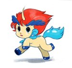 ambiguous_gender blue_tail eyelashes feral frown fur hooves horn mane quadruped red_mane solo style_emulation tail walking worried yellow_body yellow_fur young rincharmie mythology nintendo osamu_tezuka pokemon sanrio unico_(series) unico equid equine generation_5_pokemon keldeo keldeo_(ordinary_form) legendary_pokemon mammal mythological_creature mythological_equine pokemon_(species) unicorn 2012 digital_drawing_(artwork) digital_media_(artwork) signature