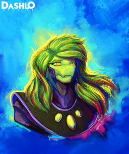 abstract_background alternate_costume alternate_universe anthro cosplay crossover_cosplay eyelashes female freckled_face freckles green_body green_hair green_scales grey_eyes hair long_hair looking_at_viewer scales solo text yellow_sclera dashlostudios cavemanon_studios i_wani_hug_that_gator loki_(tv_series) marvel kang_the_conqueror olivia_halford baryonyx dinosaur prehistoric_species reptile scalie spinosaurid theropod 2024 artist_name bust_portrait crossover dated digital_drawing_(artwork) digital_media_(artwork) hi_res portrait signature watermark