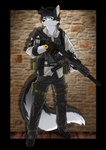 airsoft gun kriss_vector male ranged_weapon solo submachine_gun weapon doodlelu1992 the_division tom_clancy's_(series) ubisoft canid canine canis domestic_dog husky mammal nordic_sled_dog spitz alpha_channel digital_media_(artwork) hi_res