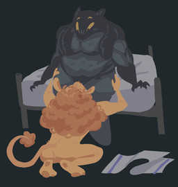 annoyed anthro bed body_worship clothing cross-popping_vein crotch_sniffing crouching curly_hair duo furniture hair leg_grab male male/male muscular on_bed overweight overweight_male pecs scales scent_play sitting sitting_on_bed sniffing surprised tail tail_tuft tendrils thigh_grab thong towel tuft underwear sinnerish alien alien_humanoid animal_humanoid humanoid mammal mammal_humanoid rodent rodent_humanoid
