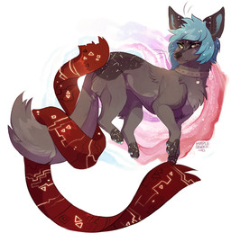 ambiguous_gender black_nose blue_hair feral fur grey_body grey_eyes grey_fur hair paws quadruped simple_background solo white_background maplespyder canid canine mammal 2015 digital_media_(artwork)