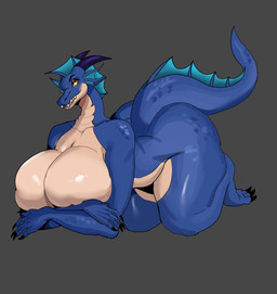 amber_eyes anthro bedroom_eyes big_breasts big_butt blue_body breast_squish breasts butt female fin frill_(anatomy) horn huge_breasts huge_butt lying narrowed_eyes nipples non-mammal_breasts non-mammal_nipples on_front seductive simple_background solo squish tail thick_thighs wide_hips palesnake mythology dastion aquatic aquatic_dragon dragon mythological_creature mythological_scalie scalie hi_res