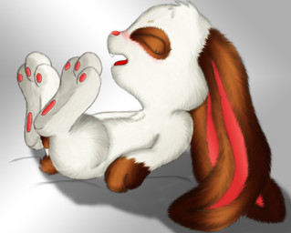 anatomically_inaccurate anatomically_inaccurate_pawpads blush brown_body brown_fur eyes_closed female feral flat_chested fur hase long_ears masturbation pawpads paws semi-anthro simple_background solo tongue vaginal vaginal_masturbation white_body white_fur young young_female young_feral onstatobol jamster snuggelina domestic_rabbit hare lagomorph leporid lop_rabbit mammal oryctolagus rabbit hi_res