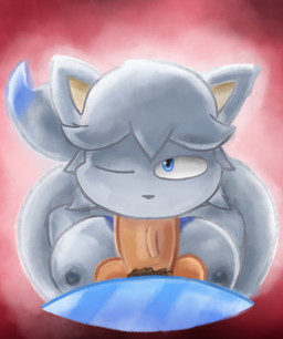 anthro big_breasts big_penis black_nose blue_clothing blue_eyes blue_shirt blue_tail blue_topwear breasts brown_pubes clothing duo fellatio female first_person_view fur genitals grey_nipples hair human_on_anthro interspecies looking_at_viewer male male/female nipples one_eye_closed oral penile penis pointy_ears pubes sex shirt tail tan_body tan_skin topwear white_body white_fur white_hair spicyredacted moonlight_(pb) sierra_(spicysierra) canid canine canis human humanoid mammal wolf hi_res