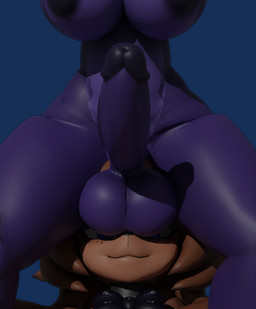 anthro balls big_penis black_bow_tie bow_tie breasts brown_body crossgender duo facesitting female fur genitals gynomorph huge_penis intersex intersex/female machine mtf_crossgender mtg_crossgender mti_crossgender nipples penis purple_balls purple_body purple_fur purple_nipples purple_penis sexbot sitting sitting_on_another smile these_aren't_my_glasses cwhalo cryptiacurves_(modeler) five_nights_at_freddy's fredina's_nightclub scottgames bonfie_(cryptiacurves) bonnie_(fnaf) freddy_(fnaf) frenni_(cryptiacurves) animatronic bear lagomorph leporid mammal rabbit robot 2022 3d_(artwork) absurd_res alpha_channel blender_(artwork) digital_media_(artwork) hi_res meme