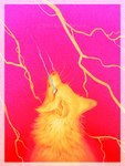 2021 3:4 ambiguous_gender canid canine colorful_theme digital_media_(artwork) feral fur hi_res katie_hofgard mammal solo