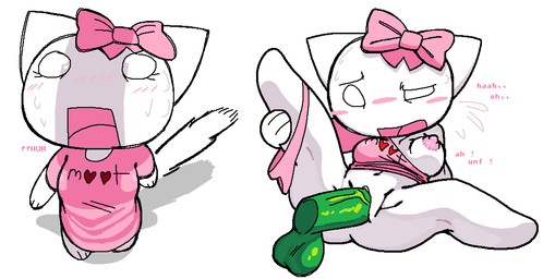 anthro anthro_focus anthro_penetrated areola balls biped blush blush_lines bow_ribbon breasts clothed clothed_anthro clothed_female clothed_sex clothing disembodied_penis duo emanata empty_eyes exclamation_point eyelashes featureless_feet feet female female_anthro female_focus female_penetrated genitals green_balls green_penis heart_symbol holding_leg holding_leg_up looking_up male male/female male_penetrating male_penetrating_anthro male_penetrating_female medium_breasts moan monotone_body nipples noseless open_mouth partially_clothed_anthro partially_clothed_female penetration penile penile_penetration penis pink_areola pink_clothing pink_mouth pink_nipples pink_ribbon pink_shirt pink_topwear question_mark sex shadow shirt shocked simple_background solo_focus spread_legs spreading standing text text_on_clothing text_on_shirt text_on_topwear topwear unf vaginal vaginal_penetration vein veiny_penis white_background white_body white_ears white_eyes 4chan_anon unknown_artist 4chan moot domestic_cat felid feline felis mammal 2026 aliasing binary_drawing cel_shading digital_drawing_(artwork) digital_media_(artwork) sequence shaded