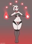 anthro black_stripes breasts crossgender female fire fireball fur genitals horn levitating long_ears looking_at_viewer magic mtf_crossgender nipples nude powerful pussy red_sclera simple_background solo stripes thick_thighs white_body white_fur wide_hipped_female wide_hips young arwokom undertale undertale_(series) asriel_dreemurr_(god_form) boss_monster_(undertale) bovid caprine mammal digital_media_(artwork)