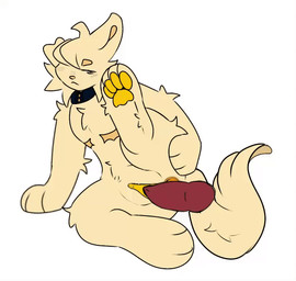 anthro buttplug exaggerated_mastectomy_scar genitals knot knotted_penis male mastectomy_scar pawpads paws penetration penis plug_(sex_toy) raising_leg scar sex_toy tapering_penis vaginal vaginal_penetration vulva cloudy_hyena bolt_(cloudy_hyena) canid canine hybrid mammal splynter animated trans_(lore) trans_man_(lore)