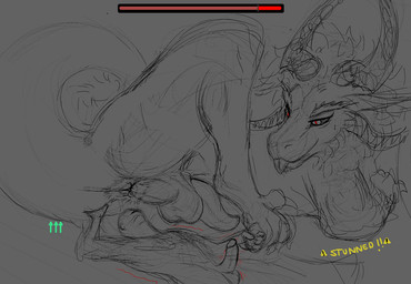 anal anal_fluids anal_juice_string anus bestiality big_anus big_tail bodily_fluids digitigrade dominant dominant_feral duo facesitting feral gameplay_mechanics genitals horn human_on_feral interspecies magic male male/male oral penis perineum rimming saliva sex sitting_on_another size_difference tail tapering_penis tongue tongue_out hazed01 mythology dragon human mammal mythological_creature mythological_scalie scalie sketch