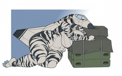 aircraft airplane anthro back_wings belly big_belly big_breasts black_nipples box breasts claws cockpit container crate featureless_crotch female gradient_background grey_body jet jet_engine looking_at_viewer machine markings metallic_body navel nipples non-mammal_breasts non-mammal_navel non-mammal_nipples not_furry nude nude_anthro nude_female overweight overweight_anthro overweight_female simple_background solo striped_body stripes thick_thighs toe_claws vehicle weapon white_background wings qwerty1989 saab_35 aeromorph living_aircraft living_machine living_vehicle digital_media_(artwork)