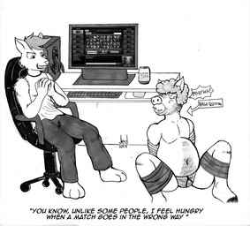 2015 anthro apple bdsm bondage bound canine chair chubby clothing computer dress duo fruit fur gagged gamer herseio imminent_vore league_of_legends male mammal nude pig porcine teeth traditional_media_(artwork) underwear video_games vore wolf wrapped
Rating: Safe
Score: -5
User: LoganHat
Date: February 03, 2015 2015 anthro apple bdsm bondage bound canine chair chubby clothing computer dress duo fruit fur gagged gamer herseio imminent_vore league_of_legends male mammal nude pig porcine teeth traditional_media_(artwork) underwear video_games vore wolf wrapped
Rating: Safe
Score: -5
User: LoganHat
Date: February 03, 2015