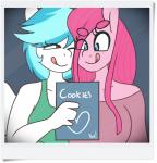 anthro cookie duo female food wings somescrub friendship_is_magic hasbro my_little_pony mythology fan_character pinkamena_(mlp) pinkie_pie_(mlp) squeaky_clean earth_pony equid equine horse mammal mythological_creature mythological_equine pegasus pony 2015 hi_res