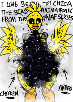 anthro big_pubes bodily_fluids female hairy machine musk pubes solo steam sweat no_razors five_nights_at_freddy's five_nights_at_freddy's_2 scottgames toy_chica_(fnaf) animatronic avian robot robot_anthro