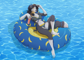 5_fingers anthro biped black_hair breasts clothed clothed_anthro clothed_female clothing countershade_torso countershading female fingers fur grey_body grey_fur grey_tail hair looking_at_viewer navel smile solo tail yellow_eyes stoopix chloe_(abananaman) border_collie canid canine canis collie domestic_dog herding_dog mammal pastoral_dog sheepdog 2025 digital_drawing_(artwork) digital_media_(artwork)
