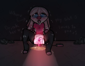 anal anal_penetration anthro arms_tied being_watched belly big_nose blue_eyes blush blush_lines blushy bodily_fluids bound clitoris clothed clothing defenseless dirty egg_vibrator electronics embarrassed eyes_up female female_peeing genital_fluids genitals helpless leggings legwear looking_at_another looking_up messy nipple_fetish nipple_pinch nipple_play nipple_pull nipples no_underwear object_in_ass orgasm panties peeing peeing_on_ground penetration pinch ragged_clothing scotch_tape sex_toy sex_toy_in_ass sex_toy_insertion shaking shaking_orgasm shirt solo spread_vulva spreading stockings suspender_skirt tape text text_on_clothing text_on_wall tongue tongue_out topwear underwear urine urine_on_ground vibrator vibrator_on_clitoris vibrator_on_pussy vibroegg vulva vulva_spreading_tape watersports wet wet_clothing wet_panties wet_underwear wetting white_body witness blushy_(artist) yoshiko_bunny lagomorph leporid mammal rabbit