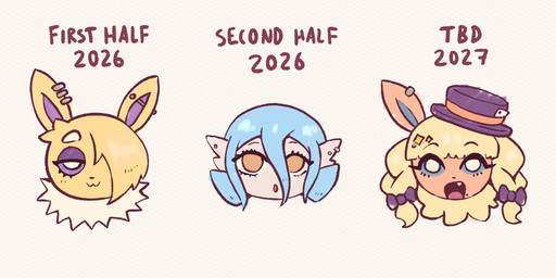 clothing eyebrows eyelashes female group hair hair_over_eye hat headgear headwear legwear open_mouth pattern_clothing pattern_legwear piercing text gammainks nintendo pokemon kaminari_(gammainks) mandy_(gammainks) natsuri_(gammainks) eeveelution flareon gardevoir generation_1_pokemon generation_3_pokemon jolteon pokemon_(species) 2026 absurd_res artist_name digital_media_(artwork) english_text hi_res