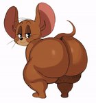 animation_edit anthro big_butt big_ears brown_body brown_fur bubble_butt butt butt_focus crouching fur glistening huge_butt looking_at_viewer looking_back male presenting presenting_hindquarters rear_view solo teapot_(body_type) twerking pinkanimations sssonic2 third-party_edit metro-goldwyn-mayer tom_and_jerry jerry_mouse mammal mouse murid murine rodent 2020 2d_animation animated motion_tweening short_playtime