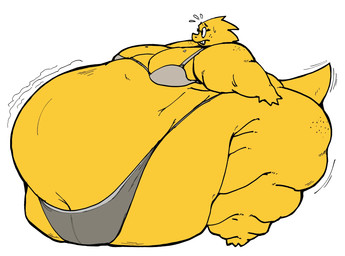 anthro belly belly_on_ground belly_overhang belly_touching_floor big_belly big_breasts bodily_fluids bra breasts buckteeth cellulite claws clothed clothing deep_navel eyewear fat_arms female flabby_arms flabby_legs freckles glasses highleg highleg_panties highleg_underwear huge_belly huge_hips huge_thighs hyper hyper_belly morbidly_obese morbidly_obese_anthro morbidly_obese_female navel non-mammal_breasts obese obese_anthro obese_female overweight overweight_anthro overweight_female panties rumbling_stomach scales skindentation solo standing stretched_clothing stretched_underwear sweat tail teeth thick_tail thick_thighs underwear underwear_only wide_hips yellow_body yellow_scales kaboodles undertale_(series) alphys lizard reptile scalie hi_res