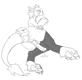 accessory animal_genitalia animal_penis anthro bag biped bodily_fluids butt cheek_tuft claws cum cum_drip dripping equine_genitalia equine_penis erection facial_tuft fur furgonomics genital_fluids genitals holding_leg holding_thigh leg_warmers_only long_tail looking_at_viewer looking_back looking_back_at_viewer lying male medial_ring mostly_nude_anthro mostly_nude_male on_side open_mouth paws penis presenting presenting_hindquarters presenting_penis raised_arm rear_view simple_background solo tail tail_accessory tail_bag tail_tuft tapering_tail tuft vein veiny_penis white_background gagaga_ram mythology dragon furred_dragon furred_scalie mythological_creature mythological_scalie scalie wingless_dragon digital_drawing_(artwork) digital_media_(artwork) korean_description monochrome sketch