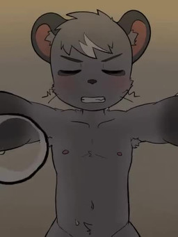 anthro armpit_hair blush bodily_fluids body_hair dominant eyes_closed first_person_view fur grey_body grey_fur hair looking_pleasured male male_penetrating narrowed_eyebrows narrowed_eyes nipples nude obscured_penetration obscured_sex offscreen_sex open_mouth pecs penetrated_pov penetration receiving_pov sex simple_background solo submissive submissive_pov sweat sweatdrop thrusting young young_anthro young_male latotabo gelato_(latotabo) mammal mouse murid murine rodent 3:4 animated no_sound short_playtime video
