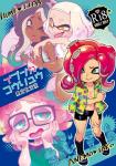 age_restriction blush breasts clothing dark_body dark_skin duo eyewear female female/female glasses green_eyes hand_holding male open_mouth pillow pseudo_hair smile tentacle_hair tentacles text tongue tongue_out yellow_eyes nam nintendo splatoon annie_(splatoon) crusty_sean jelonzo marina_(splatoon) off_the_hook_(splatoon) pearl_(splatoon) sheldon_(splatoon) spyke_(splatoon) animal_humanoid anthozoan anthozoan_humanoid arthropod cephalopod cephalopod_humanoid cnidarian cnidarian_humanoid crustacean echinoderm echinoderm_humanoid echinozoan echinozoan_humanoid humanoid inkling jellyfish marine marine_humanoid medusozoan mollusk mollusk_humanoid octarian octoling sea_anemone_humanoid sea_urchin_humanoid shrimp 2018 cover cover_art cover_page english_text hi_res japanese_text