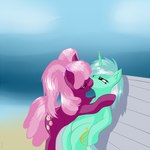 duo eyelashes female female/female feral green_body hair hooves horn kissing pink_hair pupils snus-kun friendship_is_magic hasbro my_little_pony mythology cheerilee_(mlp) lyra_heartstrings_(mlp) equid equine horse mammal mythological_creature mythological_equine pony unicorn 1:1 2012