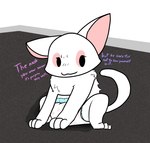 ambiguous_gender carpet dialogue diaper empty_rom feral looking_at_viewer one_ear_up sitting solo swirl_pattern srcfur spooky's_jump_scare_mansion the_cat_(shojs) felid feline mammal hi_res