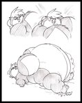anthro belly big_belly big_breasts black_border border breasts female huge_belly huge_breasts hyper hyper_belly morbidly_obese obese overweight simple_background solo white_background krystalvix archie_comics sega sonic_the_hedgehog_(archie) sonic_the_hedgehog_(comics) sonic_the_hedgehog_(series) sally_acorn mammal rodent sciurid 2014