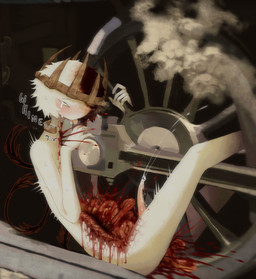 bisected black_tail blep blood blush bodily_fluids body_fur crown cum death ejaculation fur genital_fluids genitals gore guts hair headgear imminent_death impalement implied_suicide intestines locomotive looking_pleasured looking_up male male_humanoid mechanophilia moan monster_girl_(genre) multicolored_hair organs orgasm pain penis pink_penis roadkill solo split_color_hair stab steam tail tapering_penis tears tongue tongue_out train vehicle wheel whining white_body white_fur jejejunum mythology ember_(jejejunum) animal_humanoid avian avian_humanoid humanoid mythological_avian mythological_bird mythological_creature mythological_firebird phoenix_humanoid tailed_humanoid 2025 hi_res shaded