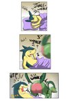 barnim_the_grovyle big_butt brand_the_typhlosion butt comic digital_media_(artwork) duo english_text fur generation_2_pokemon generation_3_pokemon grovyle hi_res macro710 male monobutt motion_blur nintendo nude open_mouth pokemon pokemon_(species) presenting presenting_hindquarters reptile scalie shaking_butt simple_background smile text thatweirdguy typhlosion